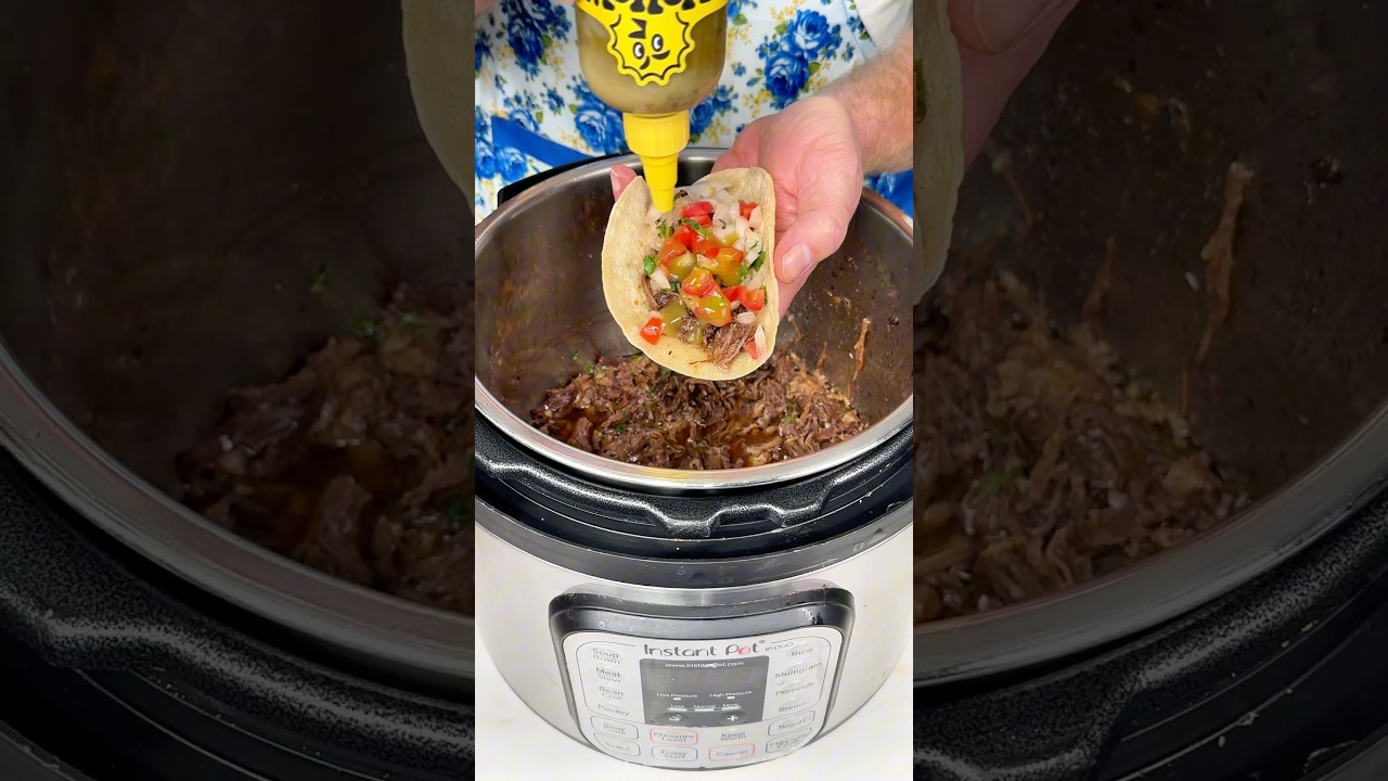 Instant Pot Shredded Beef Tacos